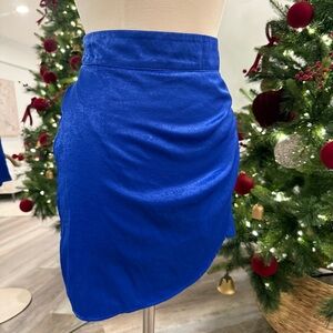 Zara Vibrant Blue Mini Skirt